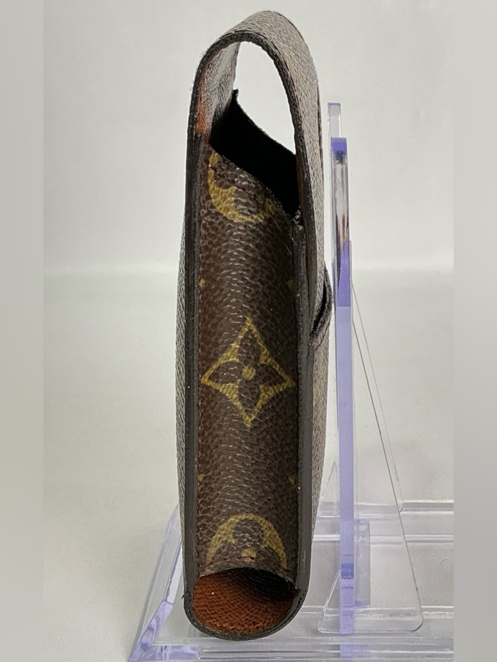 Louis Vuitton Brown Monogram Cigarette Tobacco Case Accessory Lip Stick Holder - Picture 14 of 16